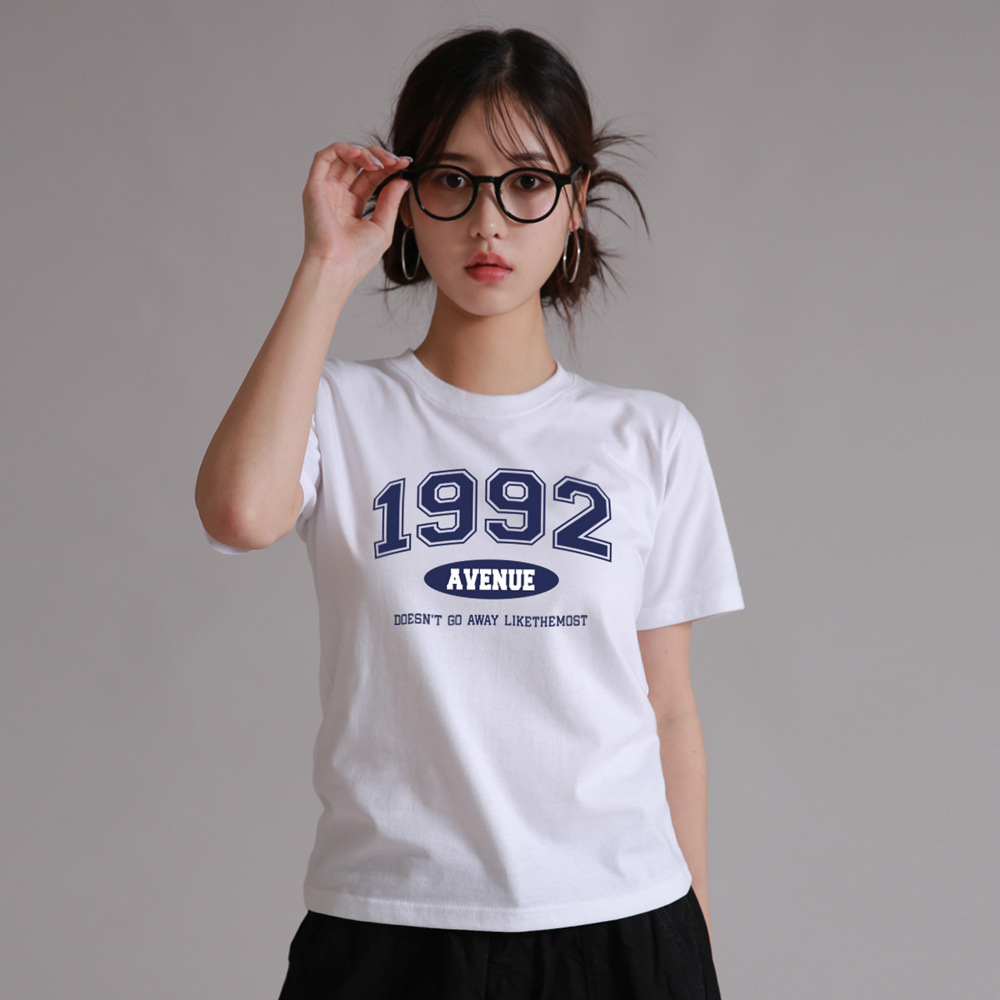 1992 우먼 레귤러 베이직 티셔츠