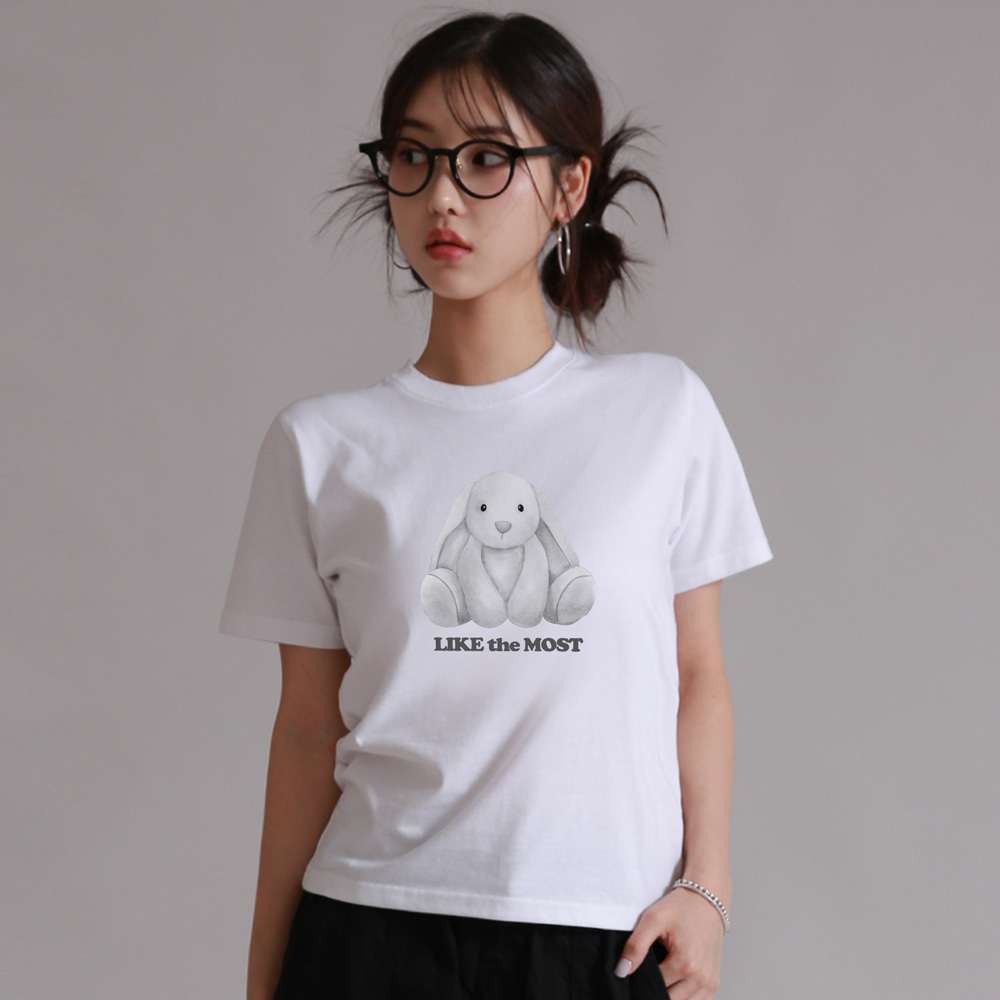 레빗 에비뉴 우먼 레귤러 베이직 티셔츠